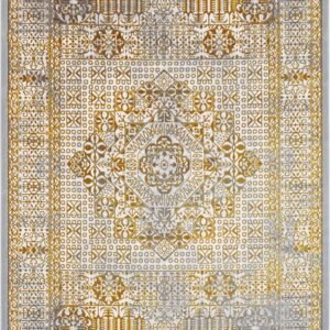 Golden Silk Persian Rug
