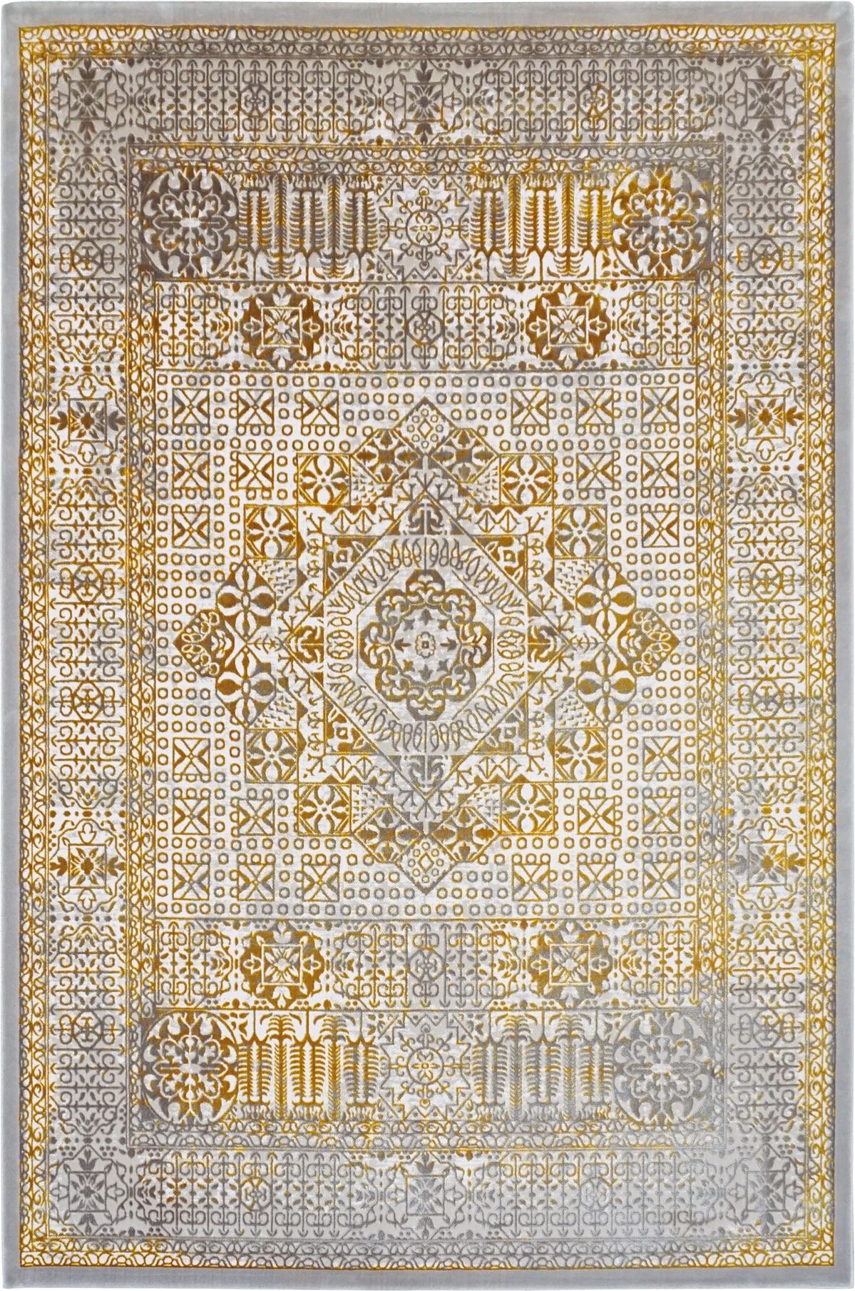 Golden Silk Persian Rug